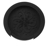 Compasty Chitarra acustica suono foro coperchio blocco spina stridente per 40"/41" EQ nero