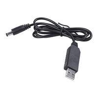 Compasty Convertitore modulo convertitore da USB DC 5V a DC 12V 2,1 mm x 5,5 mm, connettore a cilindro, da USB a CC, 1 m (da 5 V a CC 12 V)