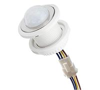 Compasty Mini interruttore della luce del sensore di movimento 110-220V PIR Rilevamento intelligente Ritardo di tempo Rilevatore di induzione a infrarossi regolabile