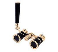 Compasty Nero 3X25 Opera Binoculare Lente Rivestita Telescopio Vetri Opera Rivestito Teatro Vetro Signora Maniglia In Vetro Delle Donne Ragazze Regali