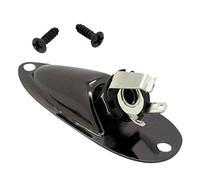 Compasty Nero Barca Stile 1/4 "Chitarra Pickup Uscita Presa di Ingresso Spina Per Strat Chitarra