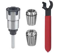Compasty Punta del Router con Gambo Collet Extension Chuck Converter Adapter, Converti Punta con Gambo da 1/2,1/4 Pollici con Pinza un Molla ER20