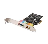 Compasty Scheda audio PCIe PCI-E X1 CMI8738 Chip 32/64 bit Scheda audio Stereo 5.1 Canali Scheda audio InteGata Desktop per PC