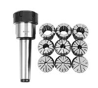 Compasty Set di Pinze A Molla ER32 Da 10 Pezzi 2/4/6/8/10/12/16/18 / 20Mm + MT3 M12 ER32 Supporto per Cono Morse ER32