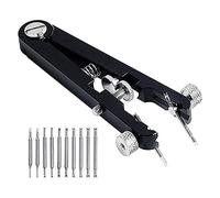 Compasty Set di strumenti di pinza a molla per orologio, pinze per cinturino di orologio, strumento di pinzetta a molla per la rimozione dei perni di barra a molla, Nero