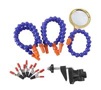 Compasty Stazione di Saldatura Tavolo Morsa Tavolo Morsa con 5Pc Braccio Flessibile Supporto Saldatore Pcb Saldatura Riparazione Terza Mano Strumento