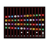 Compasty Ukulele Tasto D'accordo Nota sugli Adesivo Guida per Ukulele Principiante 10 Pezzi Serie