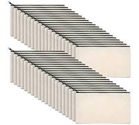 Compasty ZippéS - Astuccio per matite in tela per il trucco in tela, astuccio per matite in tela vergine artigianale fai da te, astuccio cosmetico