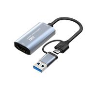Compatibile 4K con Scheda di Acquisizione Video Type-C+USB 1080P USB Gioco per Computer Scheda di Acquisizione Video Audio Dal Vivo Registrazione