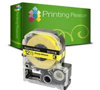 Compatibile AC12YW Nero su Giallo (12mm x 8m) Cassetta Nastro per Epson LabelWorks LW-300, LW-400, LW-500, LM-700, LW-900P, OK200, OK300, OK500P, OK720, OK900P, KingJim TepraPro Etichettatrici
