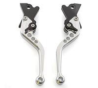 Compatibile Accessori Moto CNC Leve Freno Frizione Regolabili Corte Per Benelli TNT125 TNT135 2016-2023(Argento)