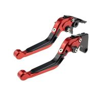 Compatibile Accessori Moto CNC Manubrio Regolabile Pieghevole Allungabile Leve Freno Frizione Per CFMOTO 800NK 800 NK 2023 2024(Rosso)