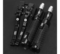 Compatibile Accessori Moto Regolabile Foliding Freno Leve Di Frizione Manopole Estremità Per Suzuki GSX-8S GSX 8S 2025 2024 2023 GSX8S(Nero)