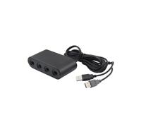 compatibile Adattatore convertitore per controller GameCube per Wii U/PC/Switch (nero)