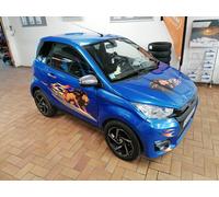 Compatibile Adesivi Per Aixam City - Leone Fiamme - Adattabile Tutti Tipo