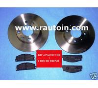 COMPATIBILE AUTOBIANCHI A112 Abarth SET DISCHI PASTICCHE FRENI Brakes Discs Kit