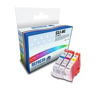 Compatibile Canon PGI5 & CLI8 stampante cartucce di inchiostro singolo o multi Packs by Refresh Cartridges. 3 Compatible Canon CLI-8 Ink Cartridges C/M/Y