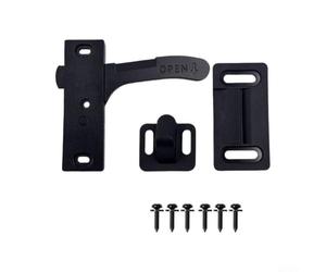 Compatibile Chiavistello per Roulotte Compatibile Chiavistello | Lega alluminio alta tensione, usura, nero opaco, sostituzione per ideale plastica fragile