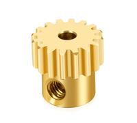 Compatibile Con 1/10 RC Modello Auto Parti Upgrade 48P 0.5M 16T 3.17mm Ottone Acciaio Inossidabile Pignone Motore Ingranaggio RC Parti Auto(Yellow)
