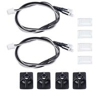 Compatibile con 1/14 per Tamiya R620 R470 per Scania per Trattore Camion Dumper RC Parti di Automobili 2 Pezzi Luci Laterali Gonna Lampada Laterale Faro 3 V Parti per Auto RC(White)