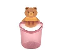 Compatibile Con 1/2 Pezzi Di Portaspazzolino Da Denti Da Parete Con Motivo A Orso Carino, Contenitore Multifunzionale For Spazzolini Da Denti, Accessori For Il Bagno(1pc pink)