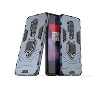 Compatibile con 1+8 PRO (5G) Cover, Custodia Armor Anello Cavalletto (Funziona con Il Supporto Magnetico per Auto) Case Paraurti per OnePlus 8 PRO (Blu Navy)