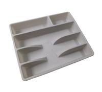 Compatibile con 1 vassoio for utensili da cucina, divisore for, contenitore for multiuso(1pc light grey)
