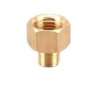 Compatibile con 10 pezzi di rame filettatura maschio e femmina riduttore adattatore for manometro giunto interno ed esterno(M01-F02,200 PCS)