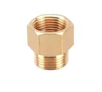 Compatibile con 10 pezzi di rame filettatura maschio e femmina riduttore adattatore for manometro giunto interno ed esterno(M03-F03,200 PCS)