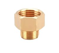 Compatibile con 10 pezzi di rame filettatura maschio e femmina riduttore adattatore for manometro giunto interno ed esterno(M03-F04,50 PCS)