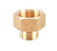 Compatibile con 10 pezzi di rame filettatura maschio e femmina riduttore adattatore for manometro giunto interno ed esterno(M04-F06,10 PCS)