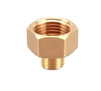 Compatibile con 10 pezzi di rame filettatura maschio e femmina riduttore adattatore for manometro giunto interno ed esterno(M02-F04,10 PCS)