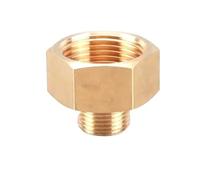 Compatibile con 10 pezzi di rame filettatura maschio e femmina riduttore adattatore for manometro giunto interno ed esterno(M03-F06,50 PCS)