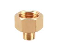 Compatibile con 10 pezzi di rame filettatura maschio e femmina riduttore adattatore for manometro giunto interno ed esterno(M01-F03,200 PCS)