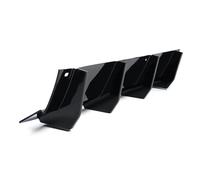 Compatibile con 15-22 Dodge Challenger Paraurti posteriore Diffusore labbro Splitter Spoiler pinna di squalo Nero opaco Nero lucido Look fibra di carbonio(Glossy Black)