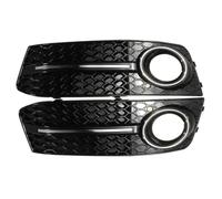 Compatibile Con 2009 2010 Per A4 B8 Standard Fendinebbia Griglia Paraurti Anteriore Inferiore A Nido D'ape Griglia Set Di Copertura Copri Griglia Fendinebbia(Chrome Silver)