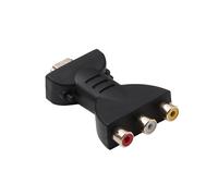 -Compatibile con 3 adattatori video audio RGB Component Connector