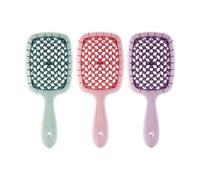 Compatibile con 3 pezzi di pettine a cuscino d'aria cavo, asciutto e bagnato, a doppio uso, for capelli soffici, pettini for lo styling domestico, spazzola districante