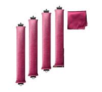Compatibile con 4 ganci for arricciacapelli in gomma, senza ferro da stiro, strumento for onde grandi, sciarpa di seta Sleep Plus, trucco for le vacanze(4pcs Wine red)