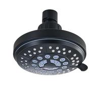 Compatibile con 5 modelli di soffione doccia ad alta pressione, flusso fisso, bagno, offre un lussuoso(Black)