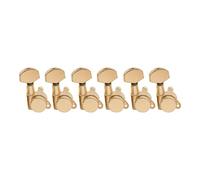 Compatibile con 6 piroli con bloccaggio in linea | Set di sei sintonizzatori con bloccaggio in linea for lo scambio dell'hardware dello strumento a forma di tele(Gold)