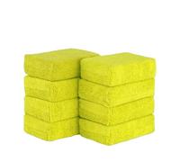 Compatibile con 8 pezzi di tamponi lucidanti for la cura della vernice dell'auto, applicatori cera in microfibra, spugna morbida rettangolare in schiuma for pulizia(8PCS Yellow)