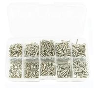 Compatibile Con 800 Pezzi Di Viti Autofilettanti Per Legno Set M2 Phillips Vite Per Lamiera A Testa Piatta Dado Autobloccante Per Chiodi Filettatura In