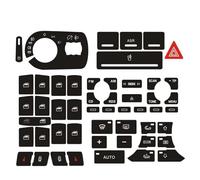 Compatibile Con A3 8P 2004 2005 2006 2007 2008 CD Radio Clima Pulsante Riparazione Adesivo Tuning Accessori Rifinitura Console Attrezzi Adesivo Interni Pulsante