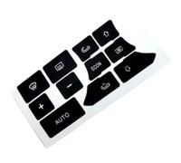 Compatibile Con A3 Per 8P 2003-2012 1Pc Nero Cruscotto Auto AC Interruttore Controllo Clima Adesivo Riparazione Decalcomanie Per Interni Auto Adesivi Pannello Comandi
