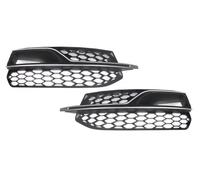 Compatibile Con A3 S3 2014-2017 Accessori Per Auto Griglia Di Copertura Fendinebbia Paraurti Anteriore A Nido D'ape Con Finiture Cromate Griglia fendinebbia