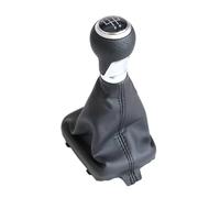 Compatibile con A3 S3 8P 2002-2012 Pomello del cambio MT a 5 e 6 velocità con cuffia copri-cuffia per interni auto(5 Speed)