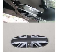 Compatibile con Accessori Mini Cooper Decorazione ABS Coprispecchietto Retrovisore Interno Capellini Guscio (Union Jack G, R50 R52 R53 2000-2004)