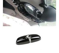 Compatibile con accessori Mini Cooper, decorazione ABS interno specchietto retrovisore copertura (colore nero, serie F senza foro sensore 2014-2024)