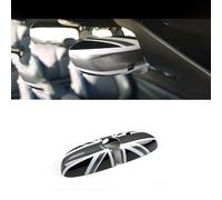 Compatibile con accessori per Mini Cooper, decorazione ABS per copertura specchietto interno (motivo Union Jack, Serie F con foro per sensore, 2014-2024)